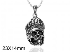 HY Wholesale Stainless steel 316L Skull Pendant (not includ chain)-HY0012P032