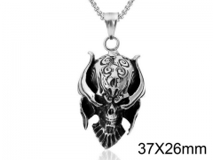 HY Wholesale Stainless steel 316L Skull Pendant (not includ chain)-HY0013P045