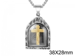 HY Wholesale Stainless Steel 316L Hot Cross Pendant (not includ chain)-HY0013P198