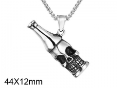 HY Wholesale Stainless steel 316L Skull Pendant (not includ chain)-HY0013P183