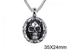 HY Wholesale Stainless steel 316L Skull Pendant (not includ chain)-HY006P040