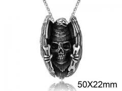 HY Wholesale Stainless steel 316L Skull Pendant (not includ chain)-HY0013P167