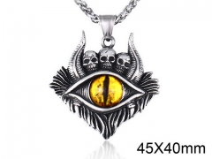 HY Wholesale Stainless steel 316L Skull Pendant (not includ chain)-HY0012P018