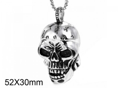 HY Wholesale Stainless steel 316L Skull Pendant (not includ chain)-HY005P110