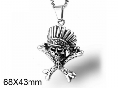 HY Wholesale Stainless steel 316L Skull Pendant (not includ chain)-HY005P078