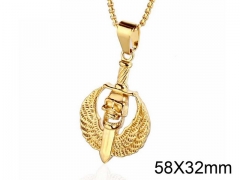 HY Wholesale Stainless steel 316L Skull Pendant (not includ chain)-HY005P028