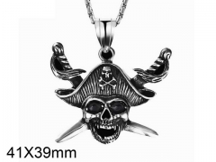 HY Wholesale Stainless steel 316L Skull Pendant (not includ chain)-HY005P036
