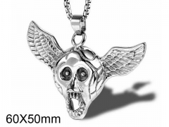 HY Wholesale Stainless steel 316L Skull Pendant (not includ chain)-HY005P101