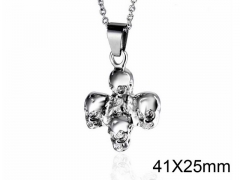 HY Wholesale Stainless steel 316L Skull Pendant (not includ chain)-HY005P024