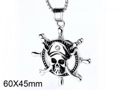 HY Wholesale Stainless steel 316L Skull Pendant (not includ chain)-HY005P092