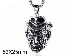 HY Wholesale Stainless steel 316L Skull Pendant (not includ chain)-HY005P094