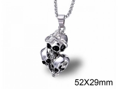 HY Wholesale Stainless steel 316L Skull Pendant (not includ chain)-HY005P034