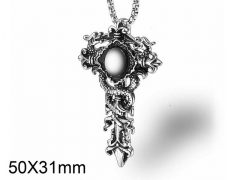 HY Wholesale Stainless steel 316L Crystal or Zircon Pendant (not includ chain)-HY005P082