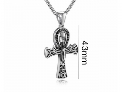 HY Wholesale Stainless Steel 316L Hot Cross Pendant (not includ chain)-HY0016P003
