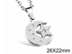 HY Wholesale Stainless steel 316L Crystal or Zircon Pendant (not includ chain)-HY0016P020