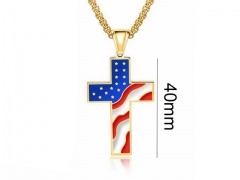 HY Wholesale Stainless Steel 316L Hot Cross Pendant (not includ chain)-HY0016P033