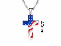 HY Wholesale Stainless Steel 316L Hot Cross Pendant (not includ chain)-HY0016P032