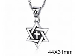 HY Wholesale Stainless Steel 316L Hot Cross Pendant (not includ chain)-HY0016P023