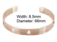HY Stainless Steel 316L Bangle (Bear Style)-HY90B0285HNX