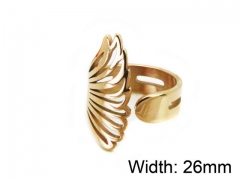 HY Wholesale Stainless Steel 316L Woman Rings-HY16R0429NL