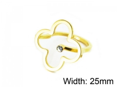 HY Wholesale Stainless Steel 316L Woman Rings-HY16R0436OQ