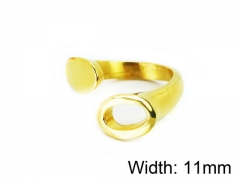 HY Wholesale Stainless Steel 316L Woman Rings-HY16R0439OD
