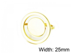 HY Wholesale Stainless Steel 316L Woman Rings-HY16R0435OW