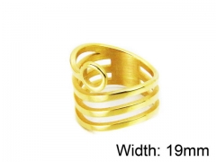 HY Wholesale Stainless Steel 316L Woman Rings-HY16R0403NC