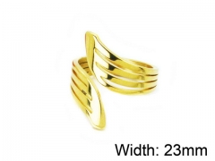 HY Wholesale Stainless Steel 316L Woman Rings-HY16R0417NS