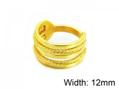 HY Wholesale Stainless Steel 316L Woman Rings-HY16R0457NW