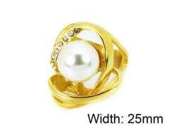 HY Wholesale Stainless Steel 316L Woman Rings-HY15R1388HJL