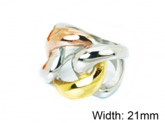 HY Wholesale Stainless Steel 316L Woman Rings-HY15R1387HJX