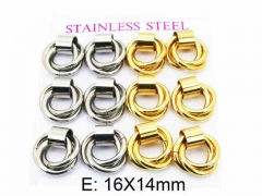 HY Wholesale Stainless Steel 316L Hollow Hoop Earrings-HY59E0527IIL