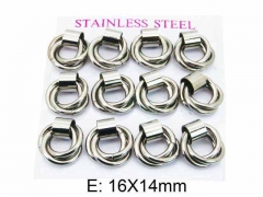 HY Wholesale Stainless Steel 316L Hollow Hoop Earrings-HY59E0525IHF