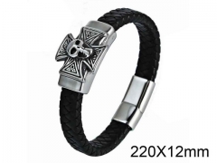 HY Wholesale Skull-Leather Bracelets-HY001B084