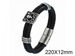 HY Wholesale Skull-Leather Bracelets-HY001B054