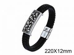 HY Wholesale Skull-Leather Bracelets-HY001B031