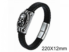 HY Wholesale Skull-Leather Bracelets-HY001B105
