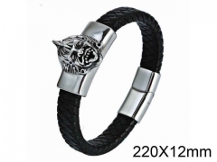 HY Wholesale Skull-Leather Bracelets-HY001B078