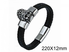 HY Wholesale Skull-Leather Bracelets-HY001B143