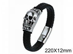 HY Wholesale Skull-Leather Bracelets-HY001B130