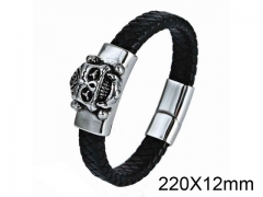 HY Wholesale Skull-Leather Bracelets-HY001B077