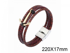 HY Wholesale Anchor-Leather Bracelets-HY001B050