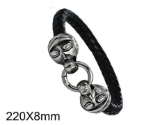 HY Wholesale Skull-Leather Bracelets-HY001B010