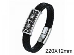 HY Wholesale Skull-Leather Bracelets-HY001B039