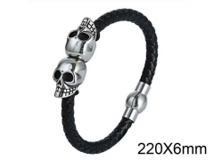 HY Wholesale Skull-Leather Bracelets-HY001B019
