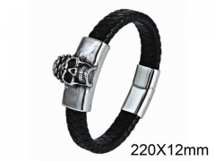 HY Wholesale Skull-Leather Bracelets-HY001B108