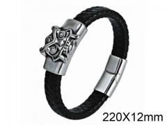 HY Wholesale Skull-Leather Bracelets-HY001B081