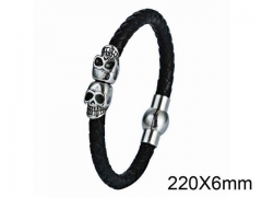 HY Wholesale Skull-Leather Bracelets-HY001B166