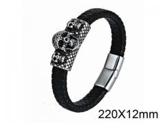 HY Wholesale Skull-Leather Bracelets-HY001B075